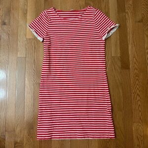 J. Crew Red and White Striped Top